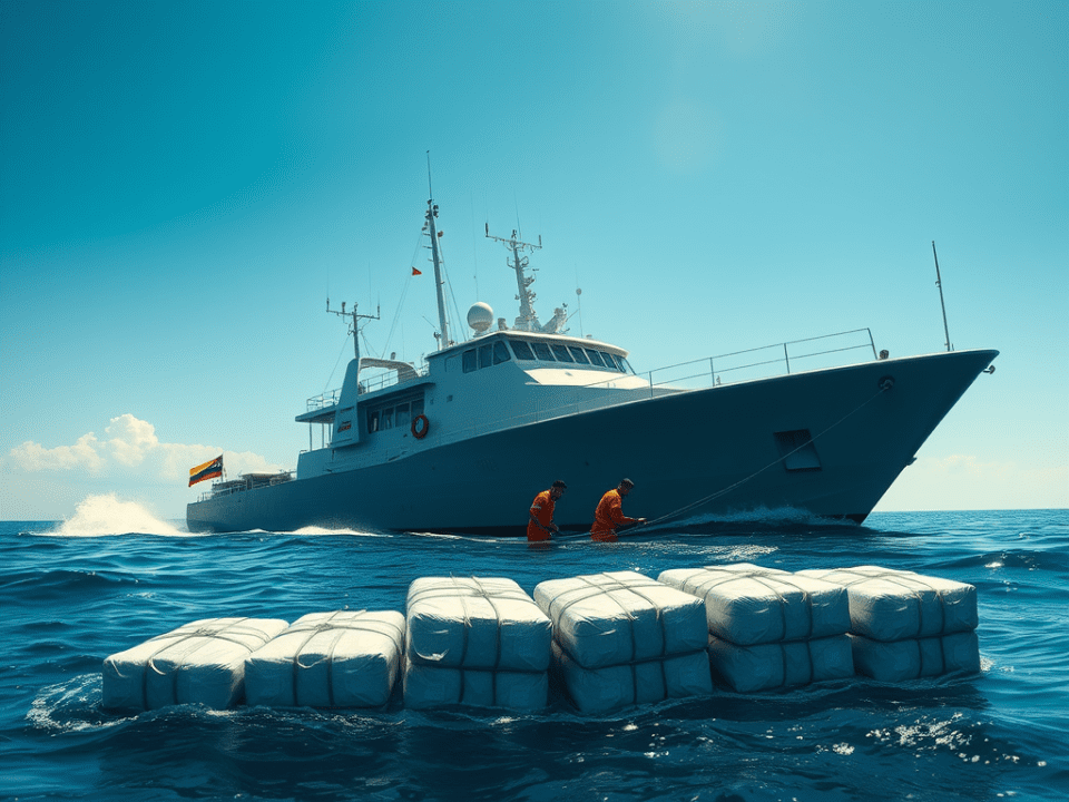 Barco Militar incauta droga