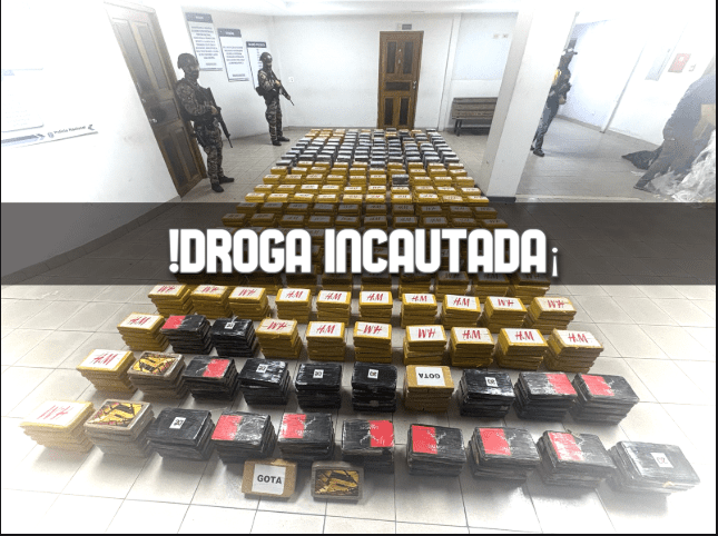 Panamá intercepta cocaína con destino a Europa