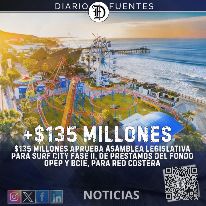 $135 millones aprueba Asamblea a fase II Surf City