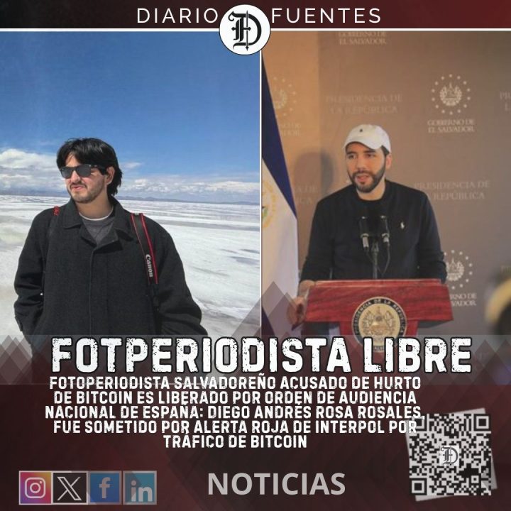 Periodista salvadoreño libre en España: Acusado de hurto de Bitcoin